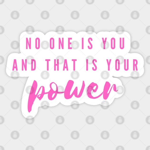 Power Inspirational Quote Sticker by Felicity-K